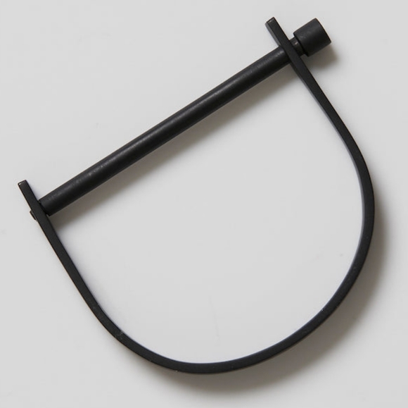 RARE MIANSAI U-Cuff Nior Matte Black Steel Metal Screw Shackle Industrial UNISEX - Picture 2 of 6